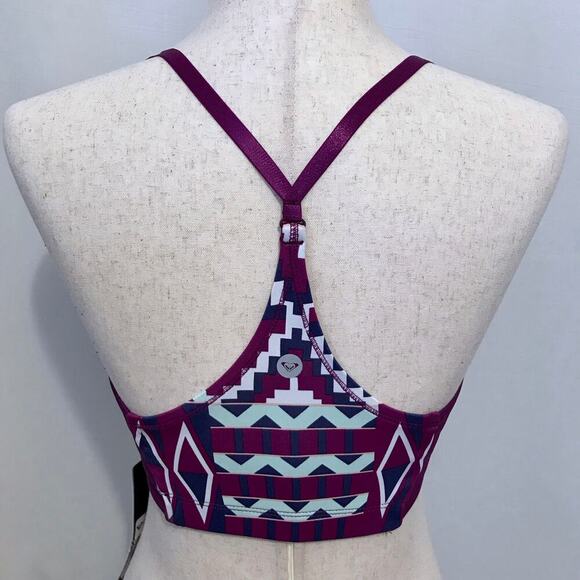 Roxy NWT Aztec Pull On Sports Bra Women M - Picture 5 of 10